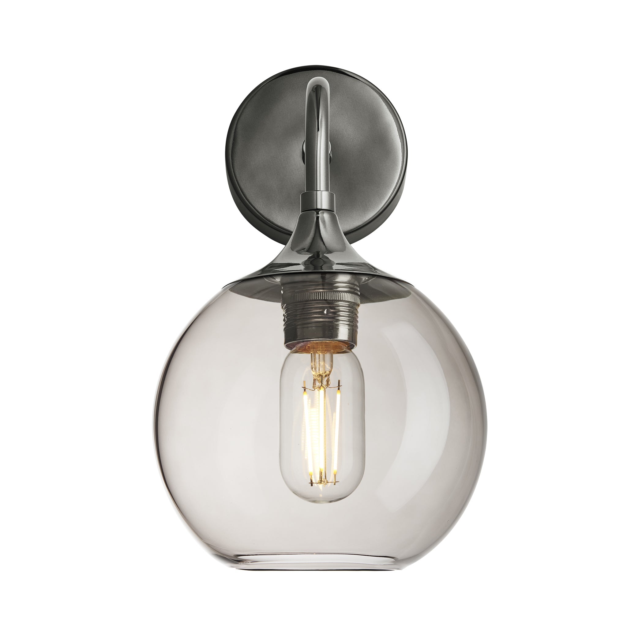 Chelsea Glass Globe Wall Light - 7 Inch
