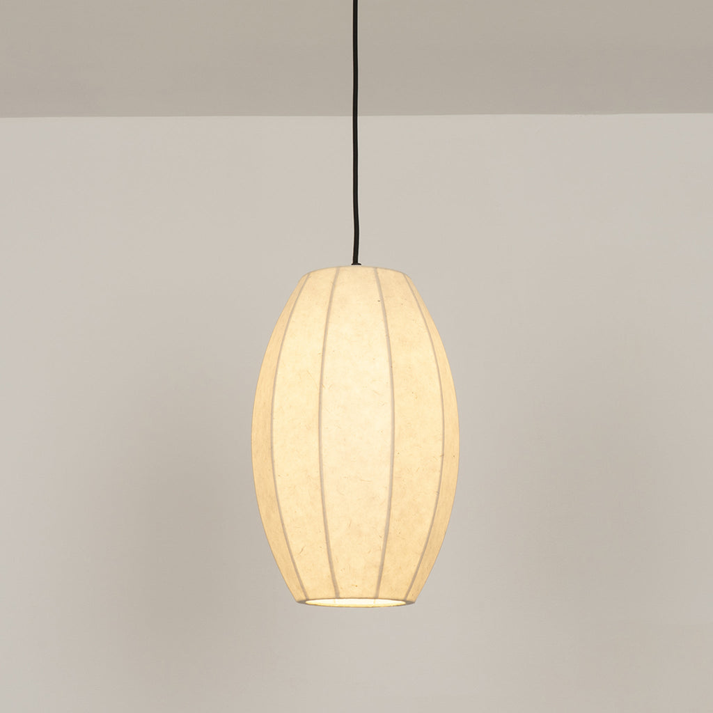 Chepstow Drop Paper Pendant Light - Ivory