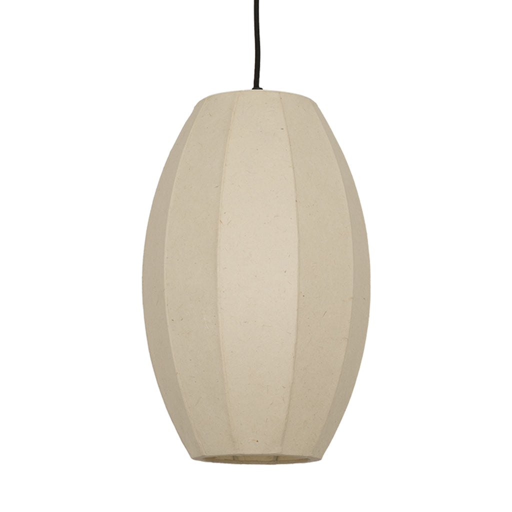 Chepstow Drop Paper Pendant Light - Ivory