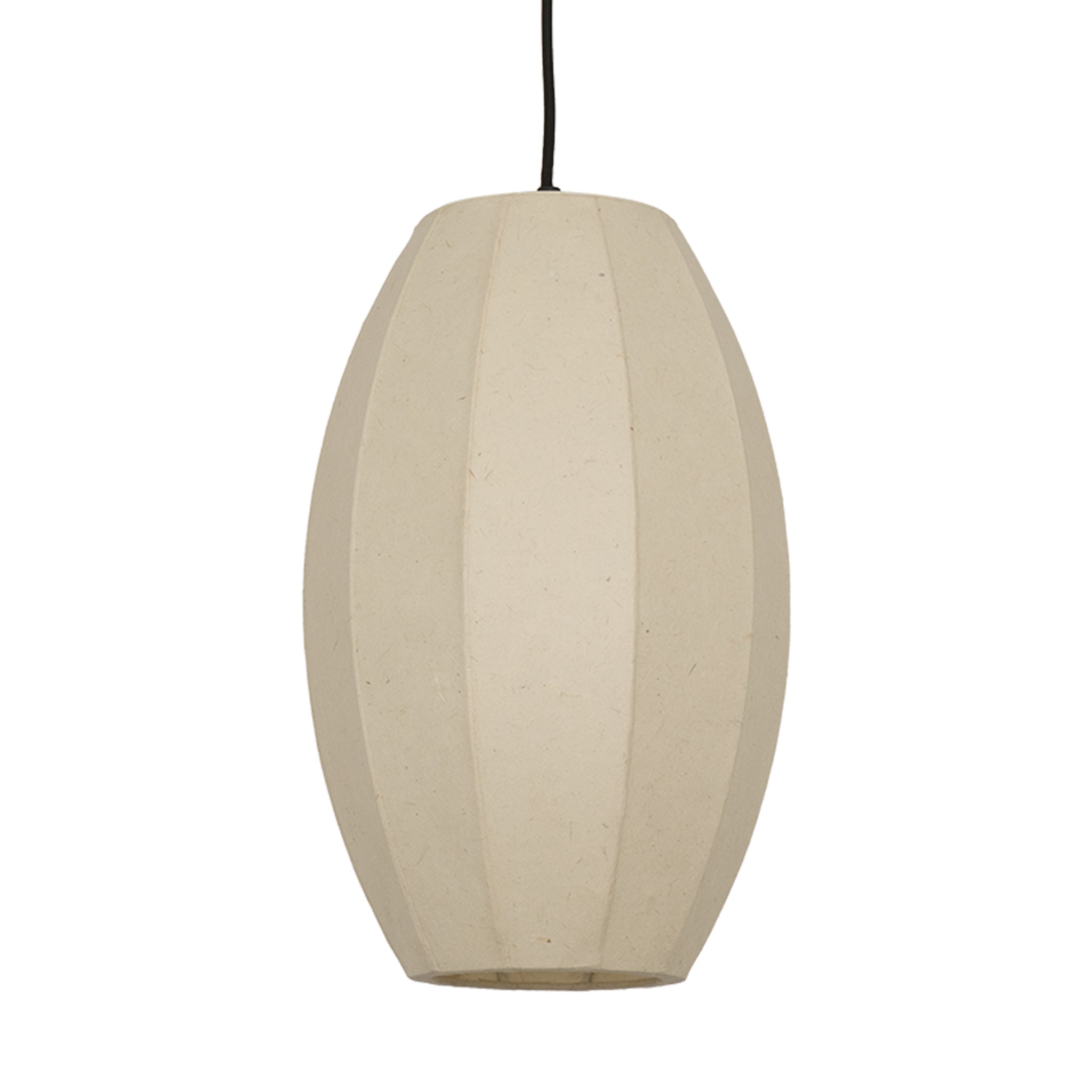 Chepstow Drop Paper Pendant Light - Ivory