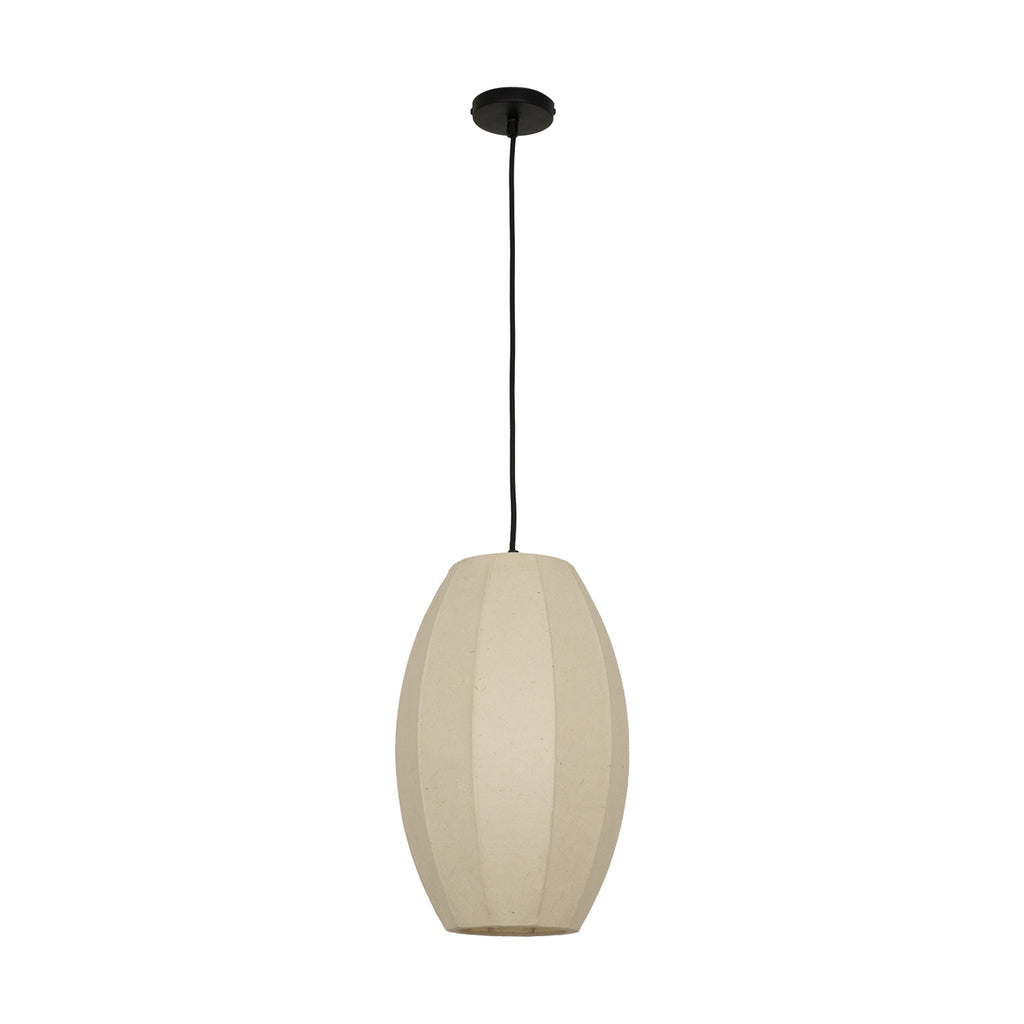 Chepstow Drop Paper Pendant Light - Ivory