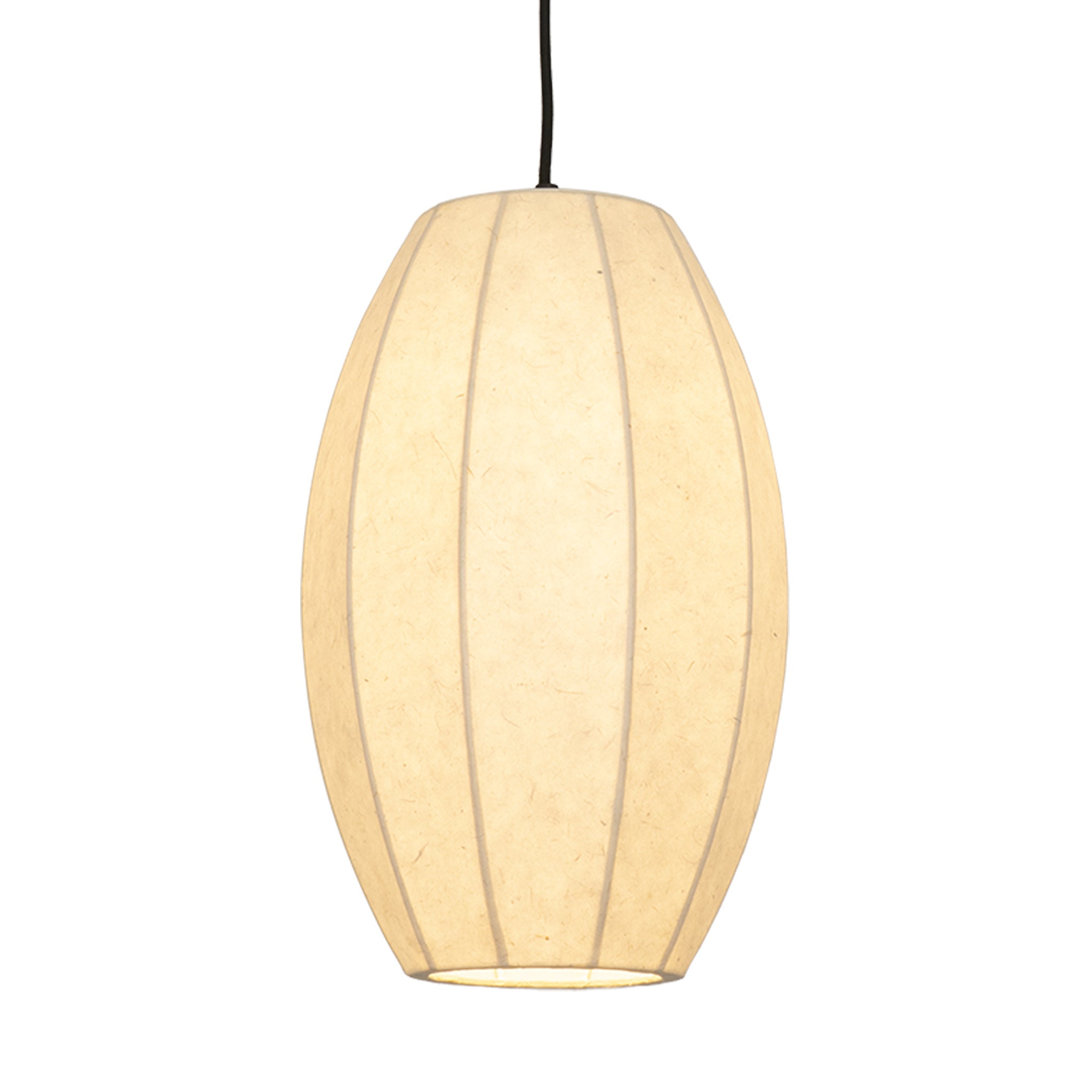 Chepstow Drop Paper Pendant Light - Ivory