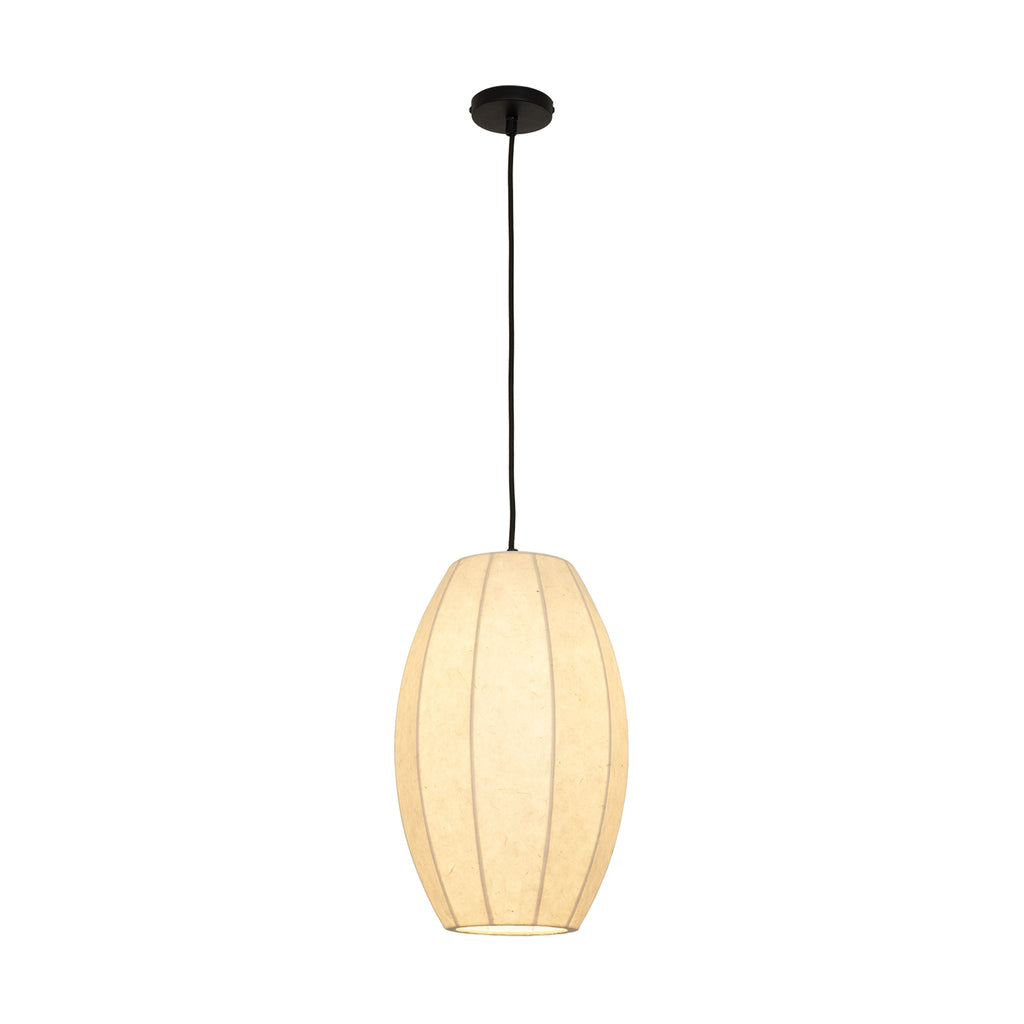 Chepstow Drop Paper Pendant Light - Ivory