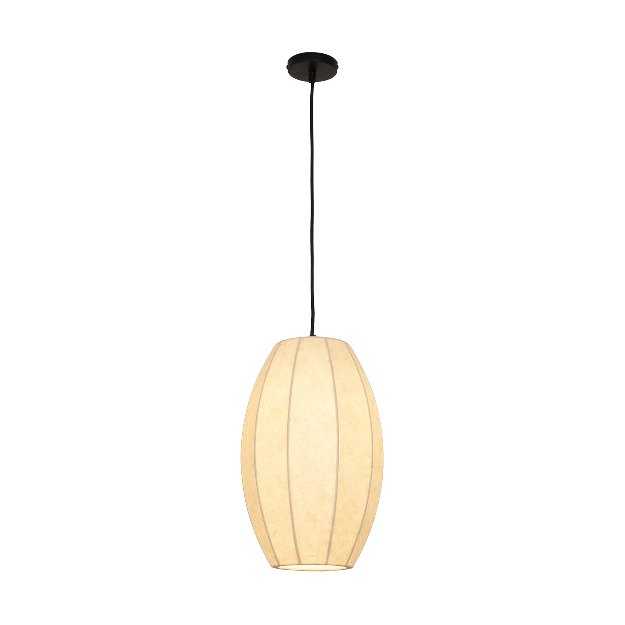Chepstow Drop Paper Pendant Light - Ivory