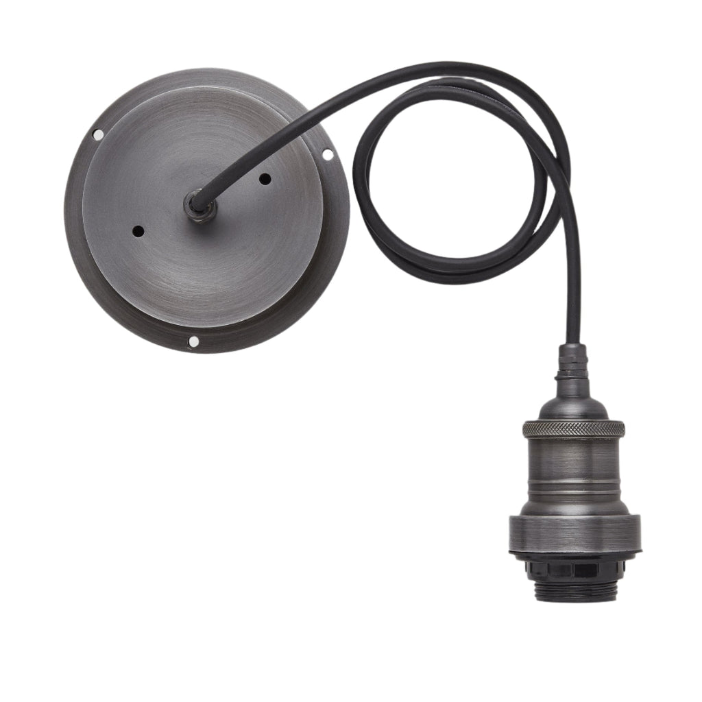 Brooklyn Outdoor & Bathroom Dome Pendant - 17 Inch - Pewter Holder