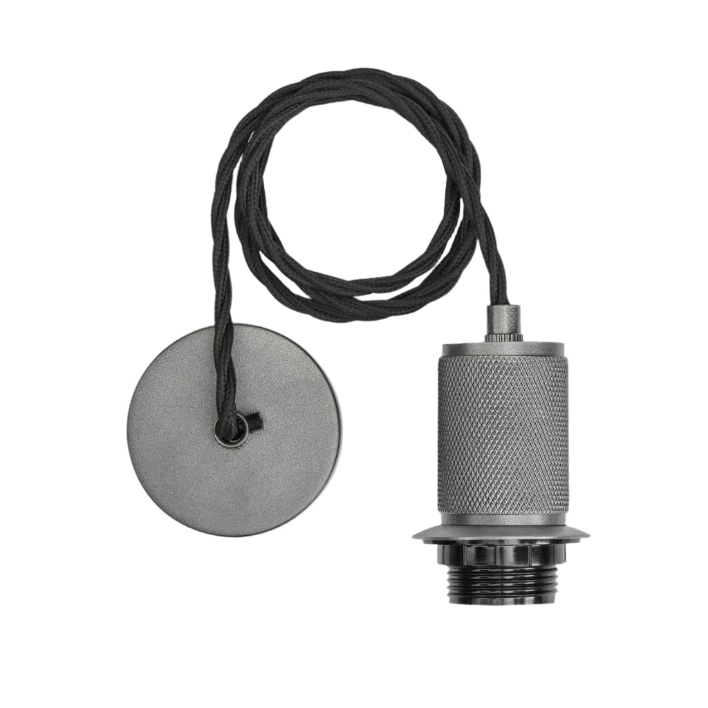 Knurled Dome Pendant - 13 Inch