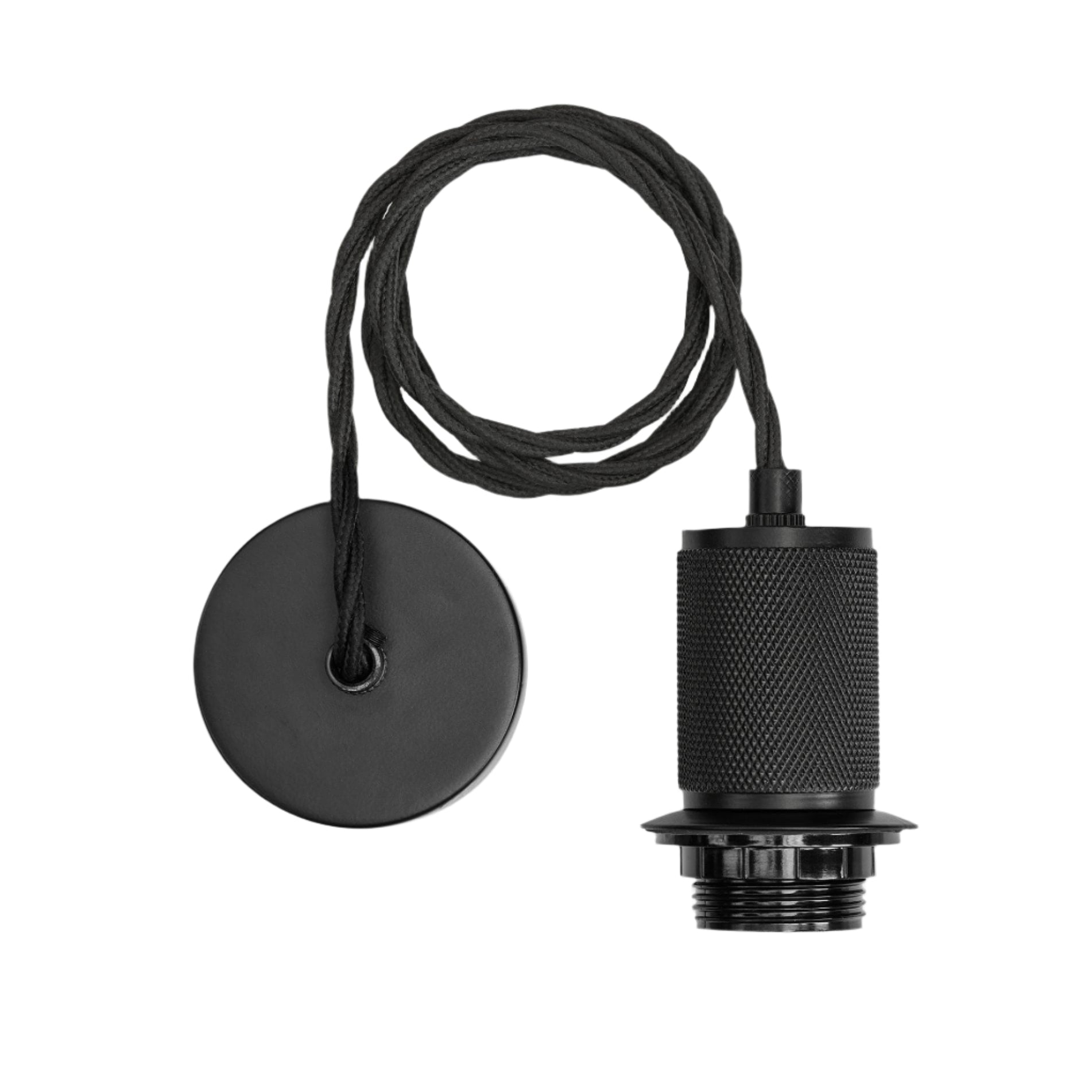 Knurled Dome Pendant - 13 Inch