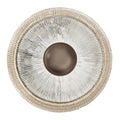 Ribbed Glass Dish Wall Diffuser - 12 Inch - Clear