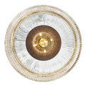 Ribbed Glass Dish Wall Diffuser - 8 Inch - Clear