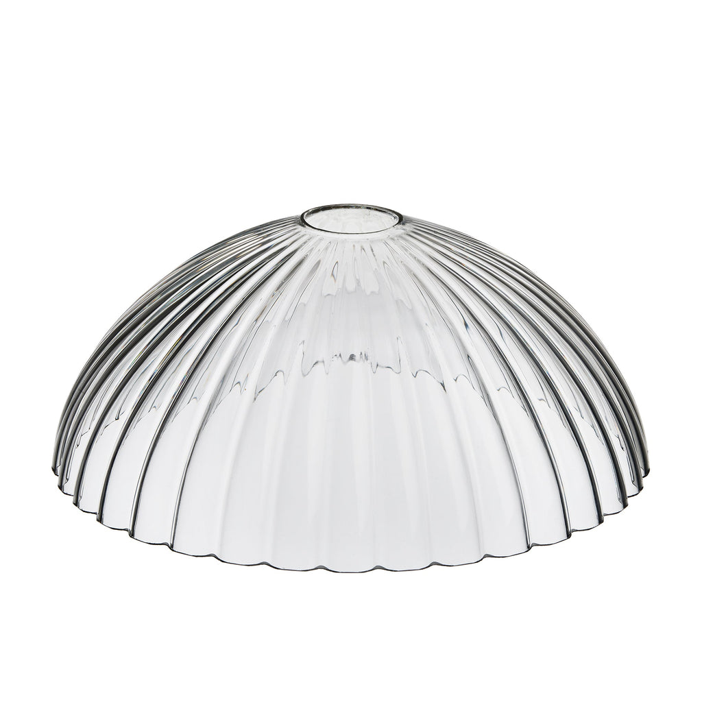 Noho Glass Ribbed Dome Pendant Light - 12 Inch