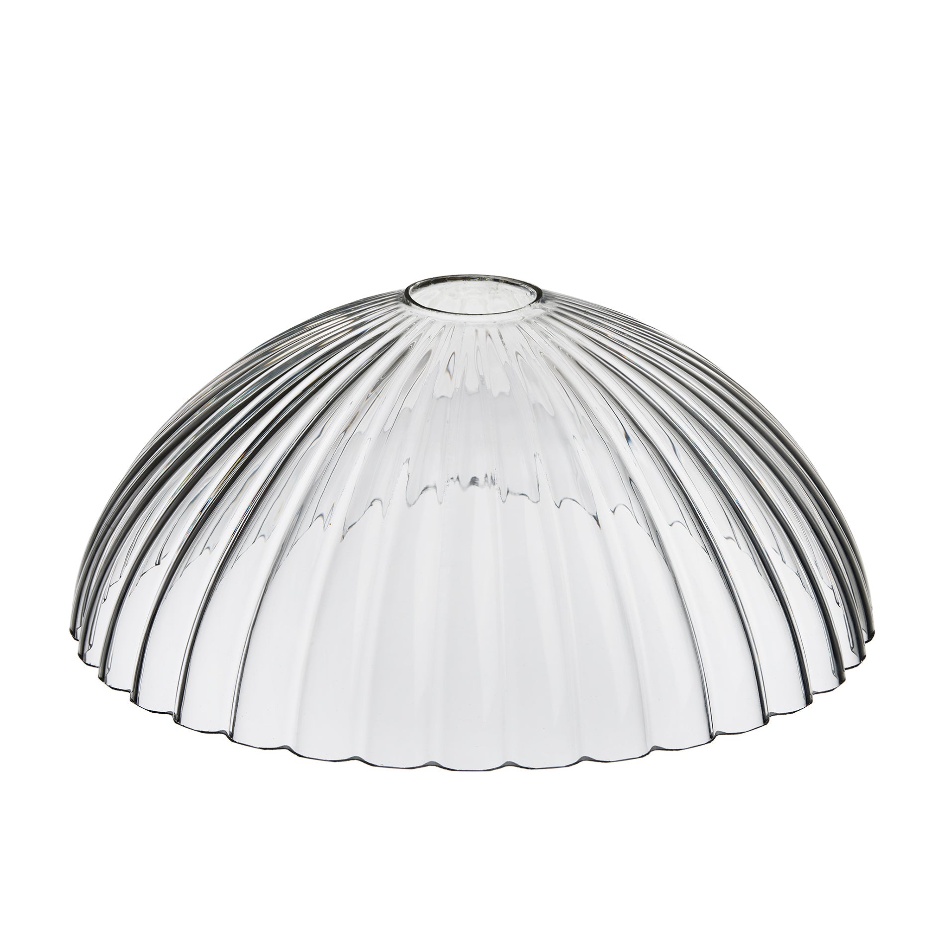 Noho Glass Ribbed Dome Pendant Light - 12 Inch