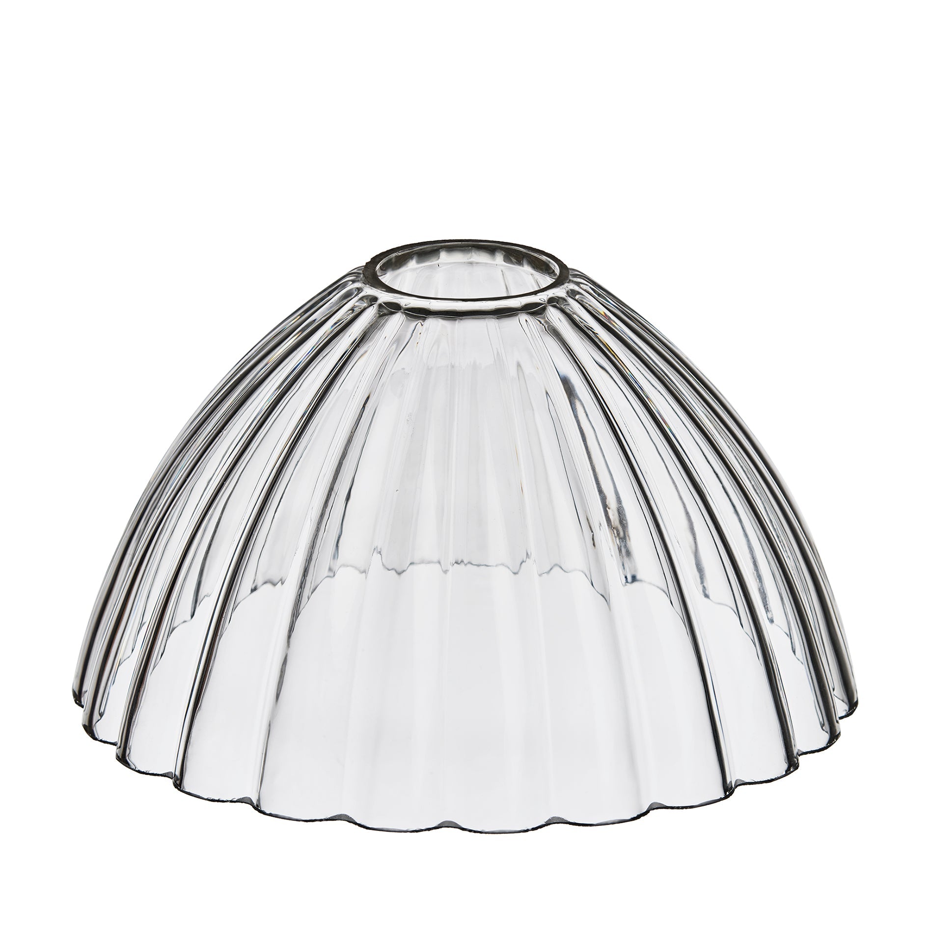 Noho Glass Ribbed Dome Pendant Light - 8 Inch