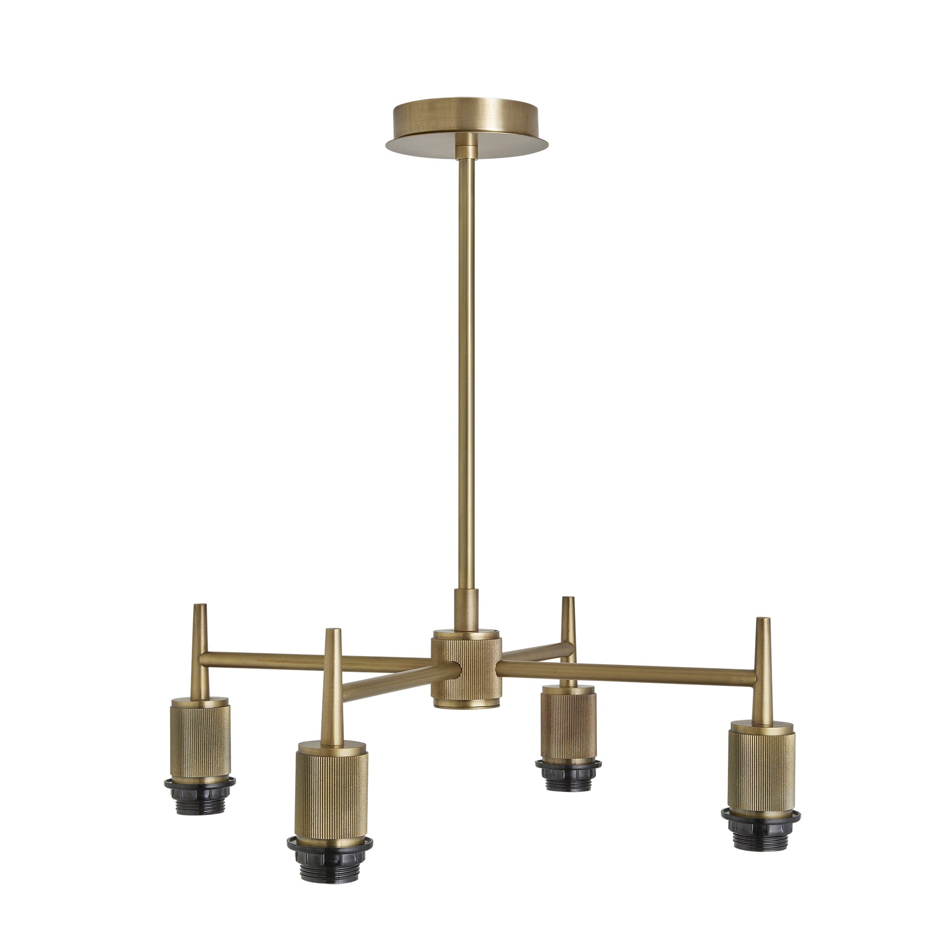 Henley 4 Arm Pendant Light - Glass Globe 7 Inch
