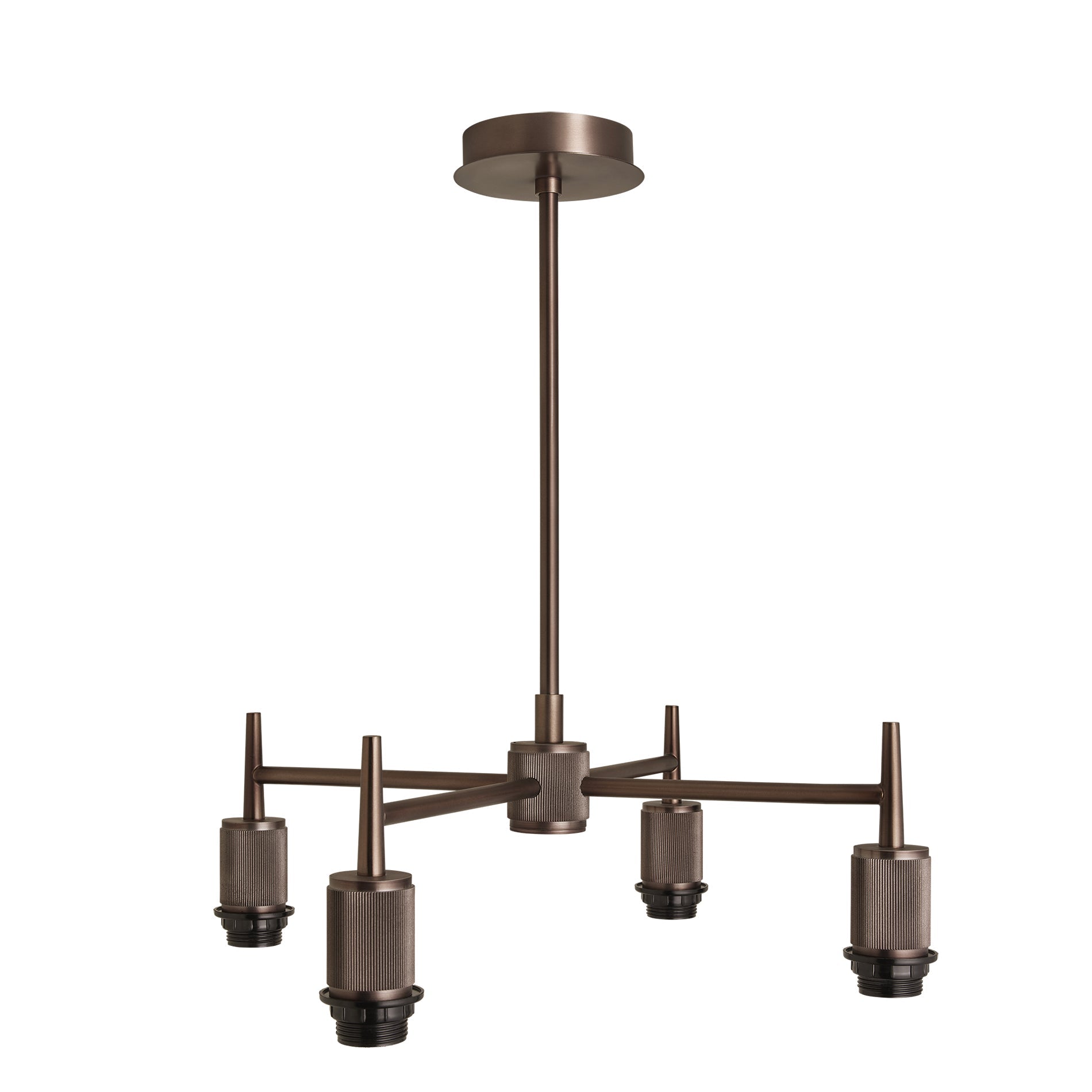 Henley 4 Arm Pendant Light - Glass Globe 7 Inch