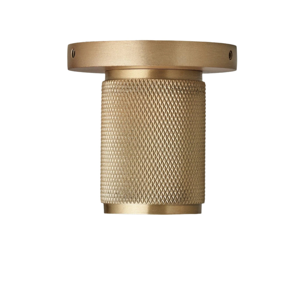 Knurled Edison Spotlight - Brass