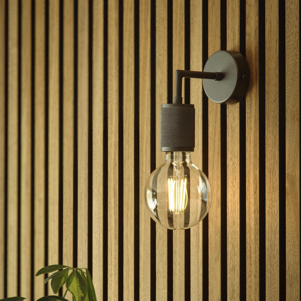 Knurled Edison Wall Light