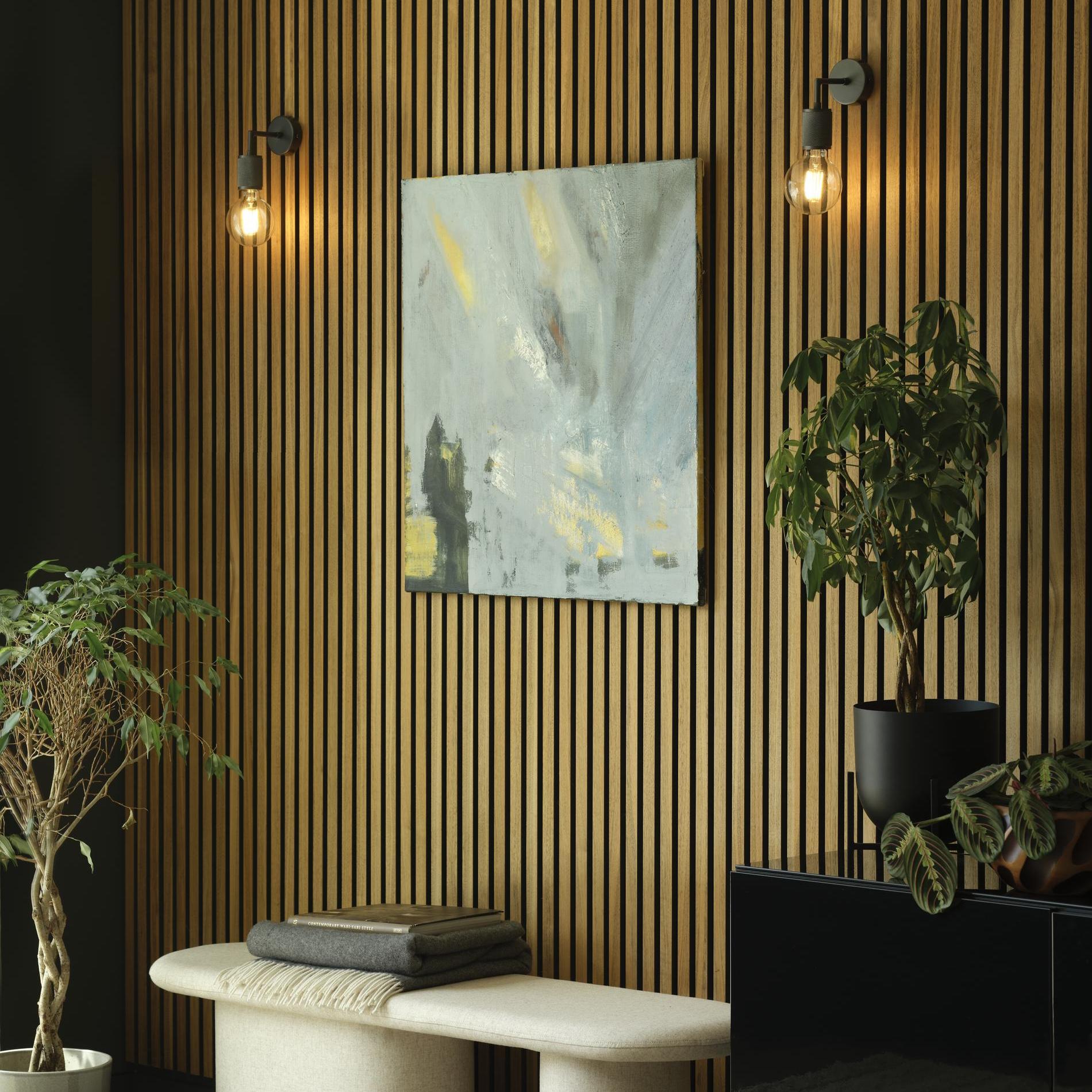 Knurled Edison Wall Light