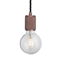 Knurled Edison Pendant Light - 1 Wire - Bronze