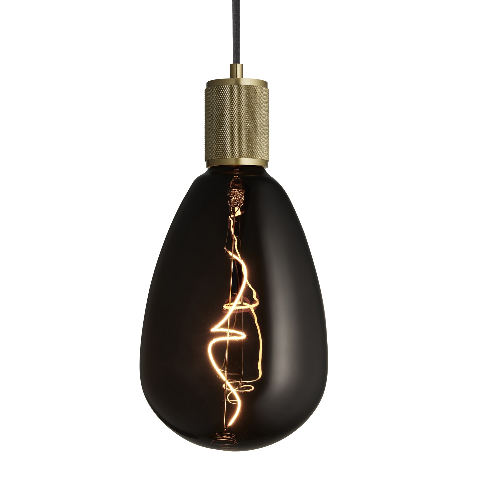 Knurled Edison Large Pendant Light - S173