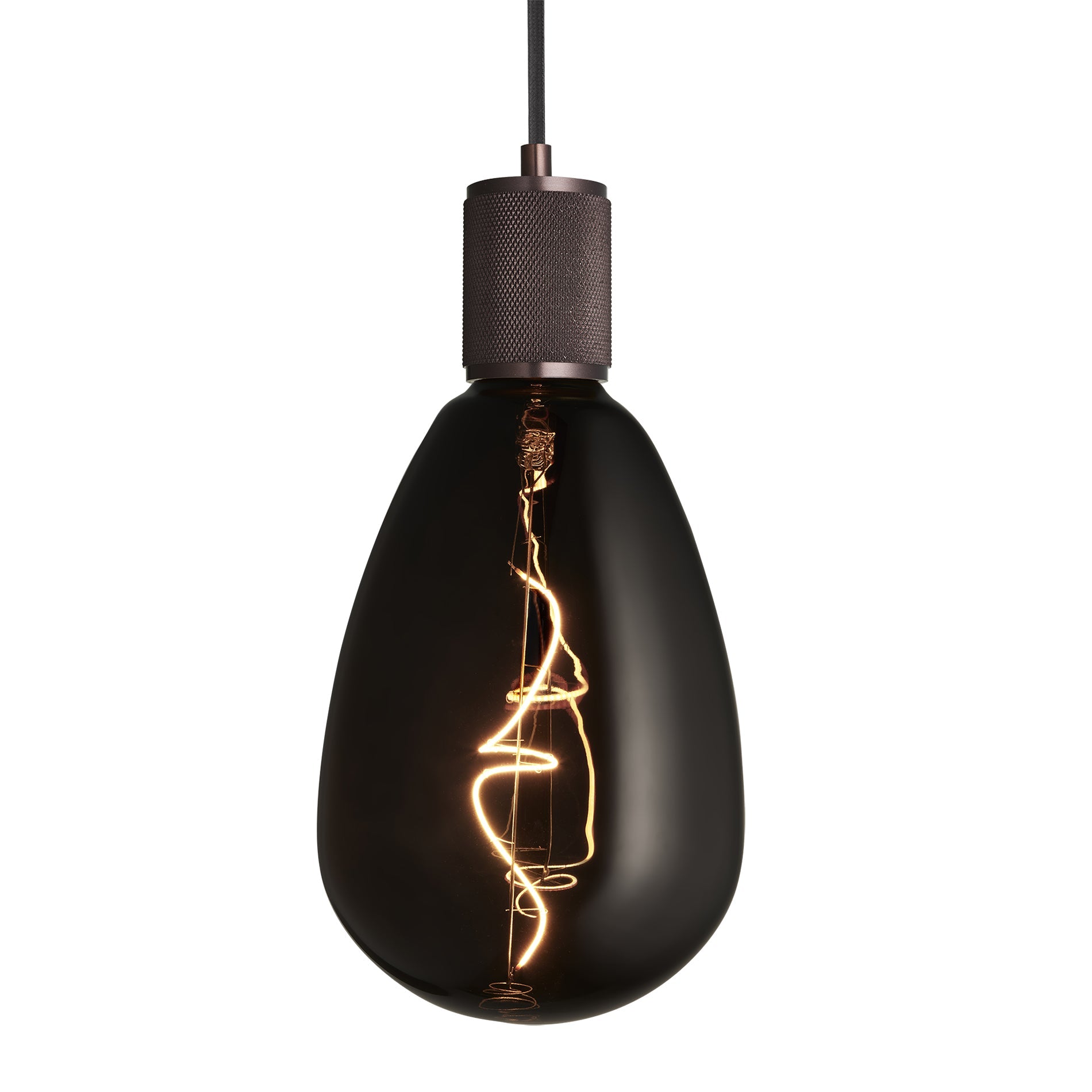 Knurled Edison Large Pendant Light - S173