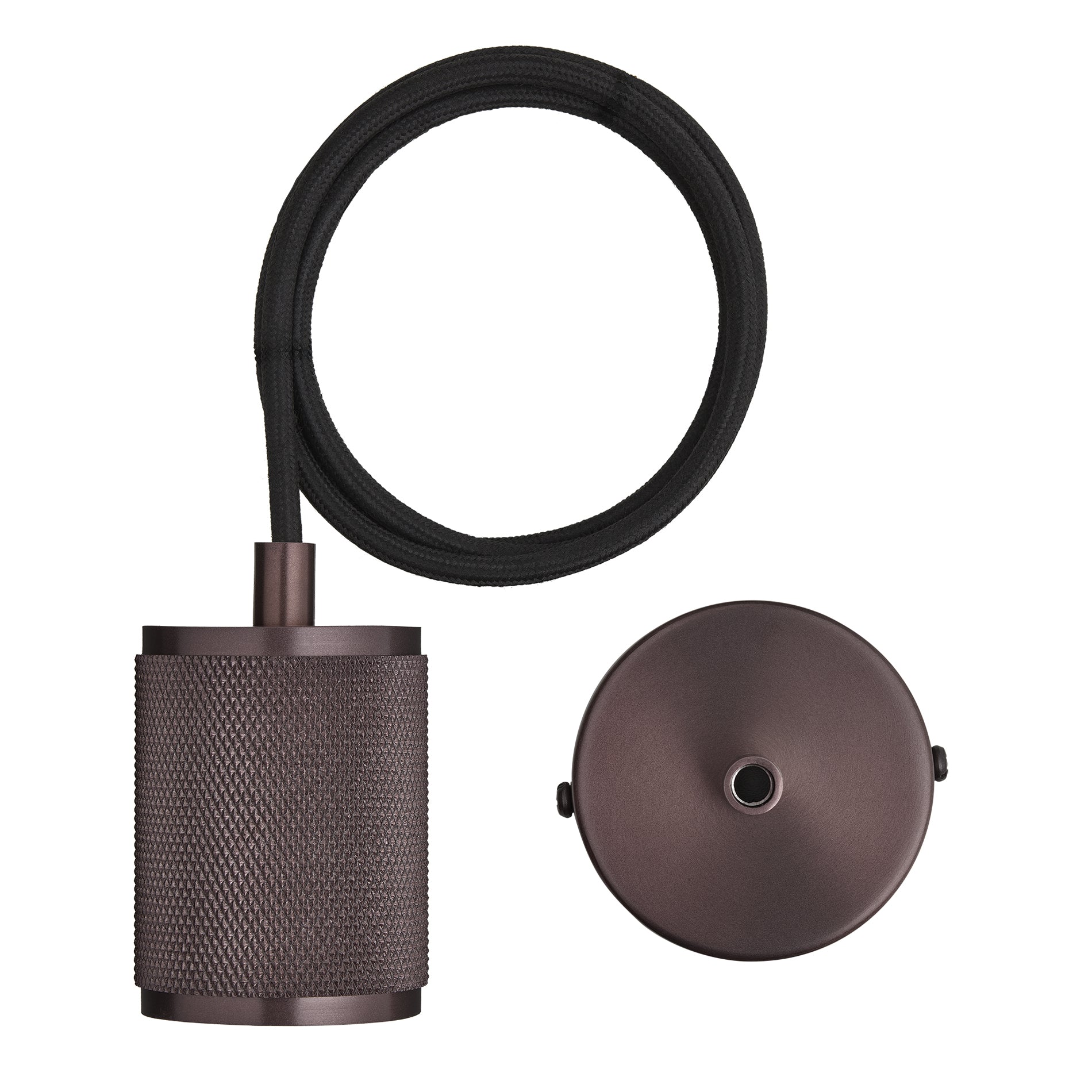 Knurled Edison Large Pendant Light - S190