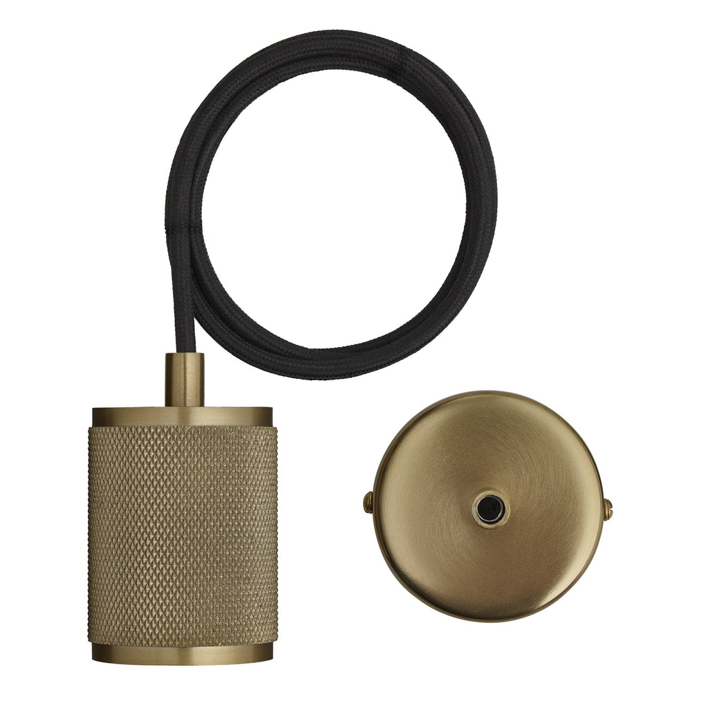 Knurled Edison Large Pendant Light - S173