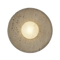 Travertine & Alabaster Stone Diffuser Wall Light - 10 inch - Natural