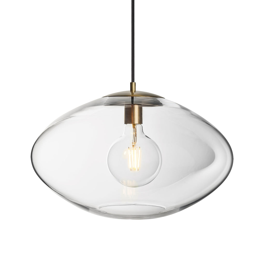 Preston Glass Oval Pendant Light