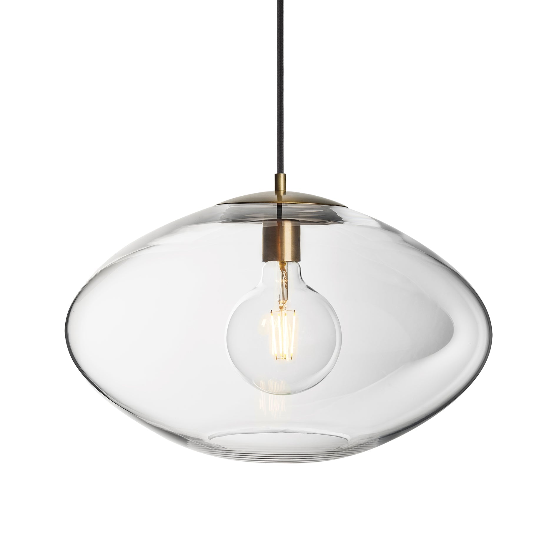 Preston Glass Oval Pendant Light