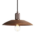 Ribbed Maribo Slope Pendant Light - 12 Inch - Natural