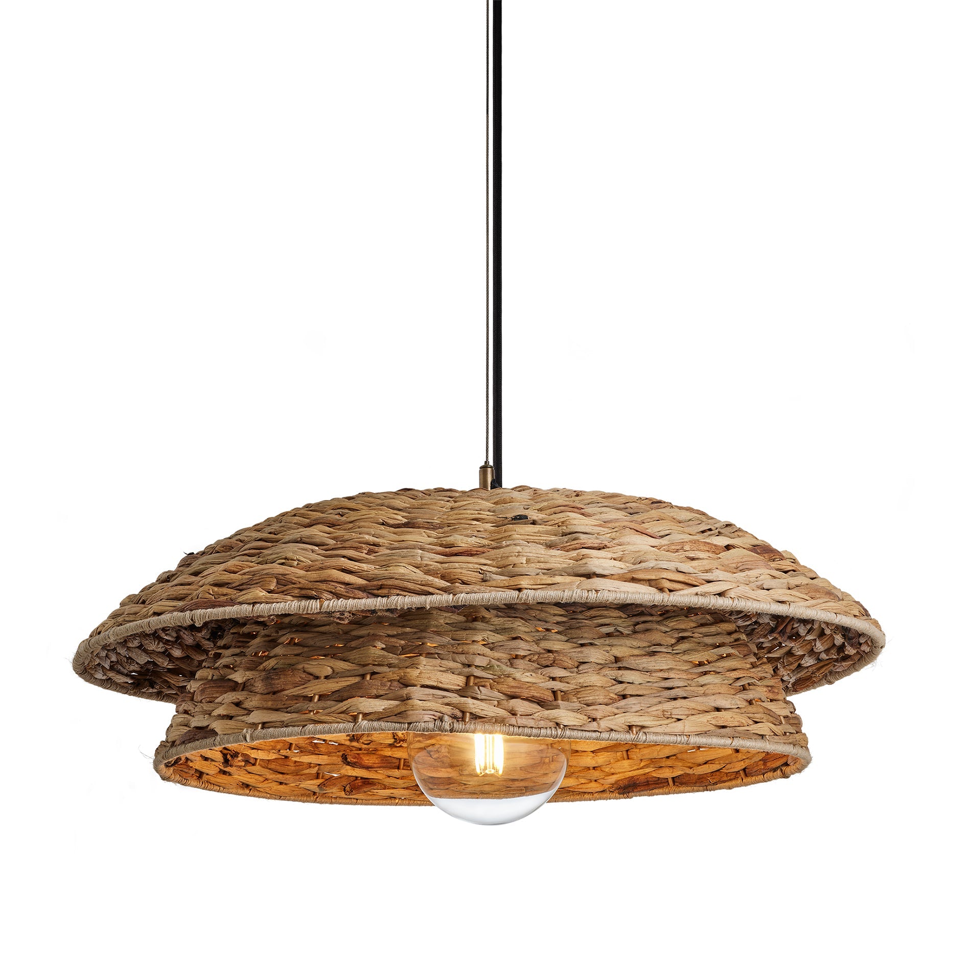 Sea Grass Layered Giant Pendant Light - Natural