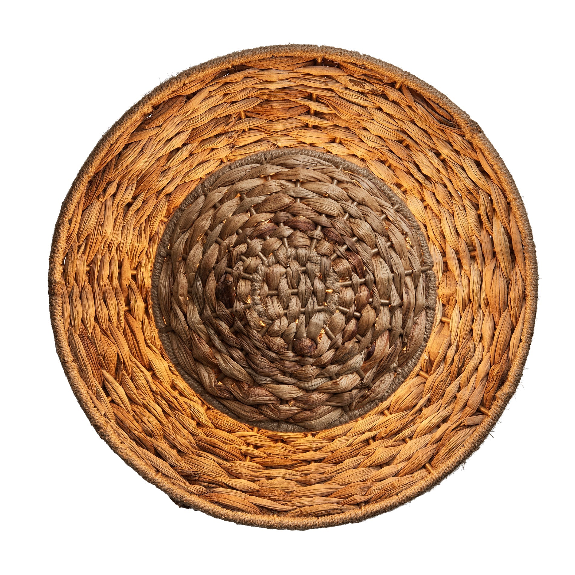 Sea Grass Round Diffuser Wall Light - Natural