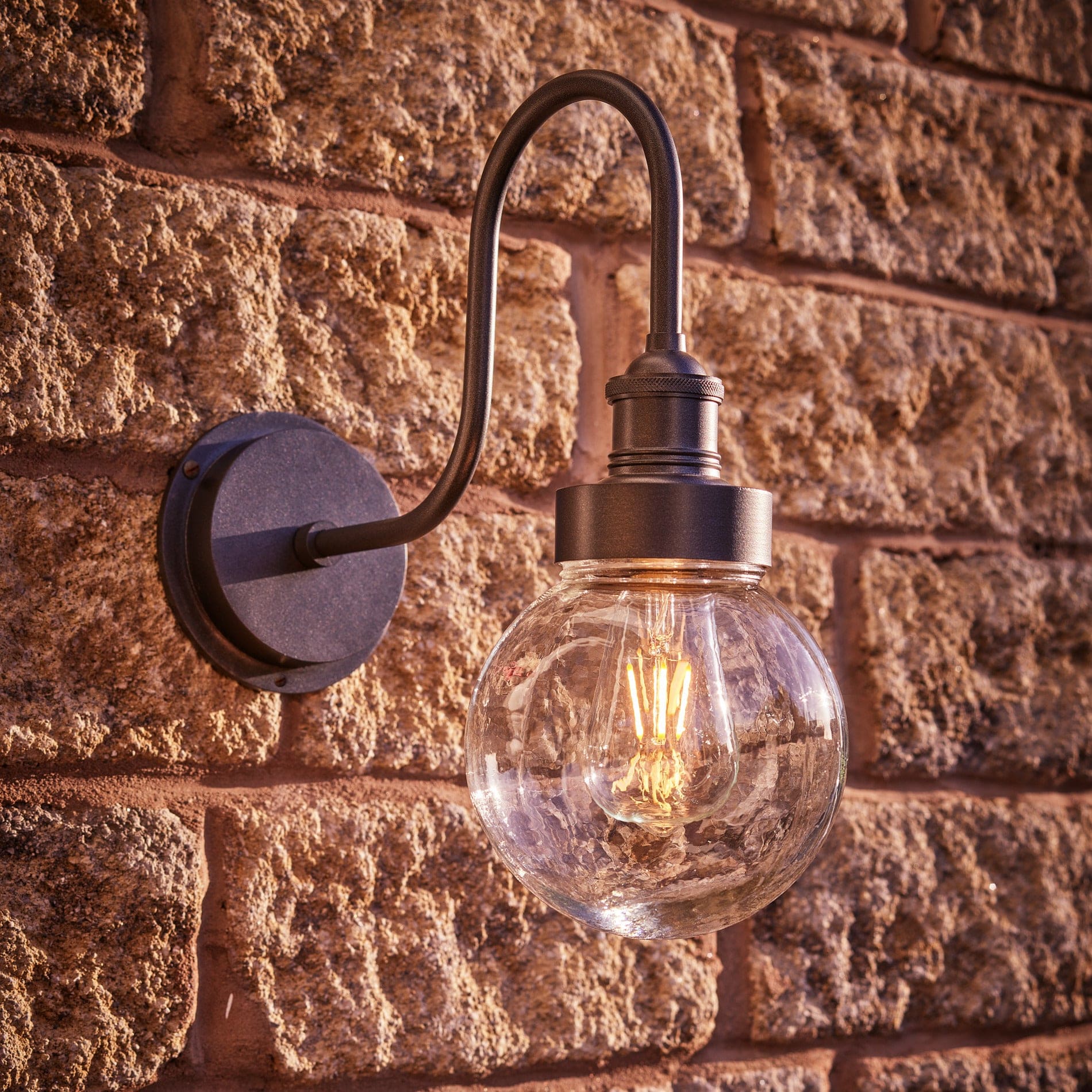 Swan Neck Outdoor & Bathroom Wall Light