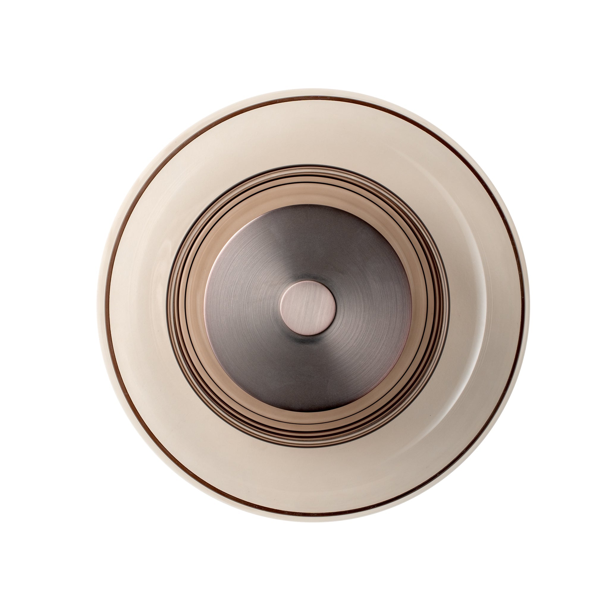 Selby Layered Glass Round Diffuser Wall Light - Bronze