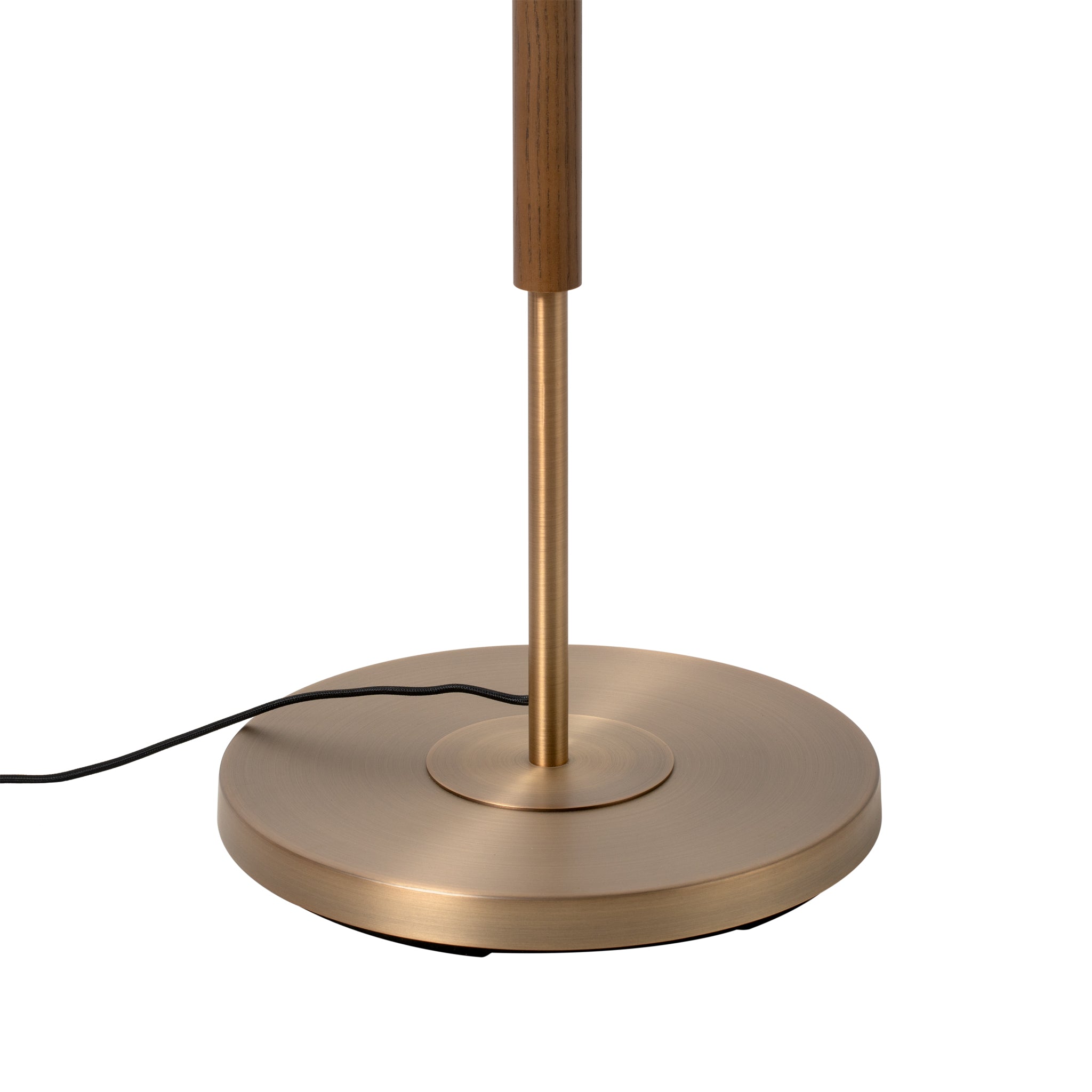 Wycombe Umbrella Pleated Floor Lamp - Brass