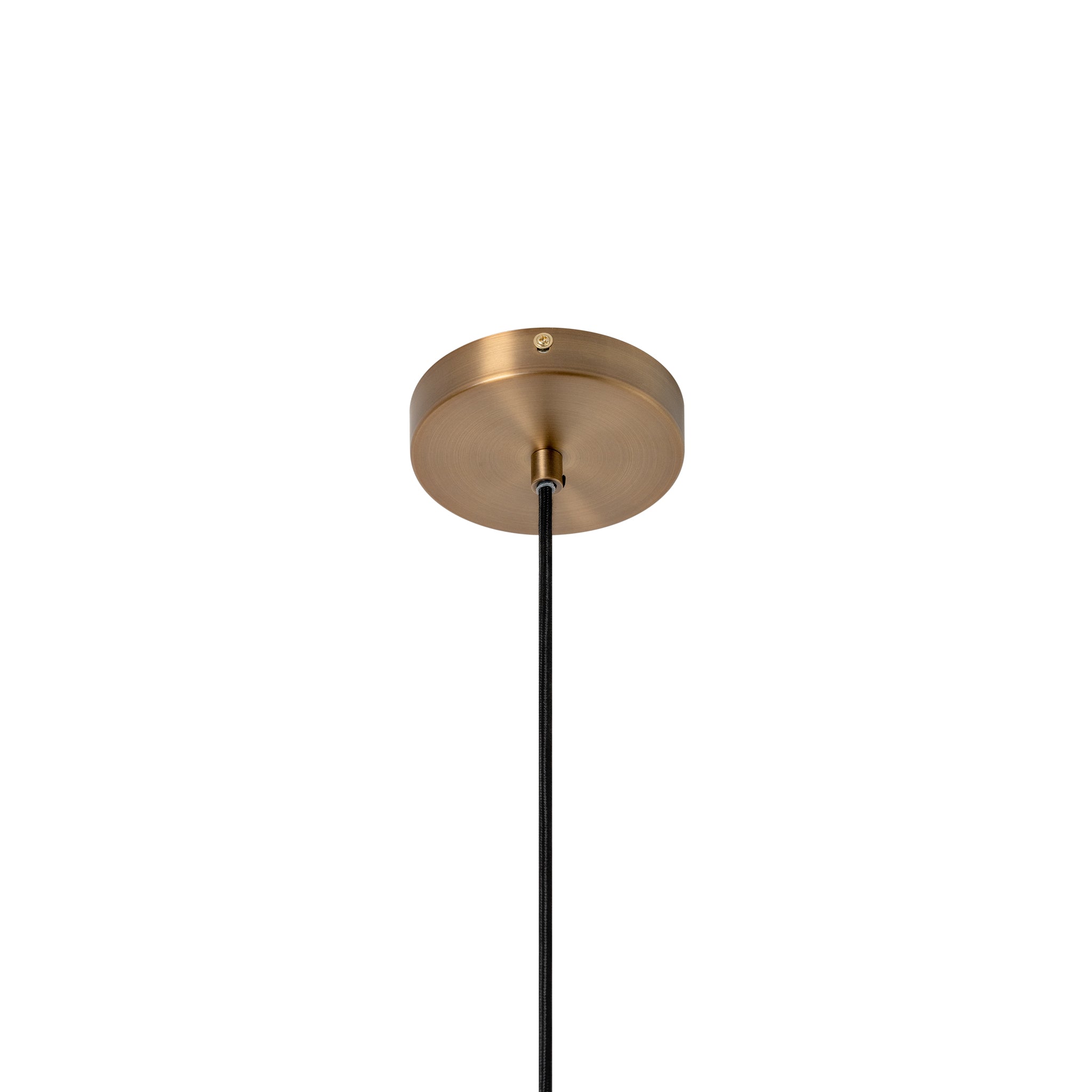 Wycombe Umbrella Pleated Pendant Light - Brass