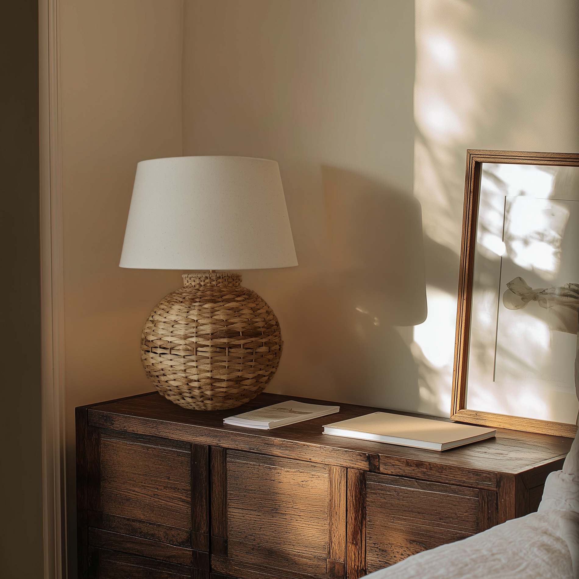 Sea Grass Round Table Lamp